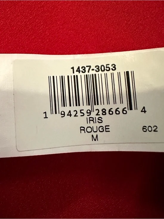 Dress the Population Iris Slit Crepe Gown Floor Length Red Size Medium - Picture 14 of 15